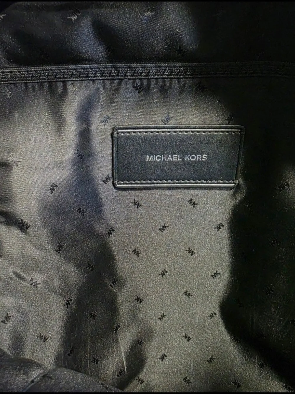 Michael Kors Logo Backpack Black